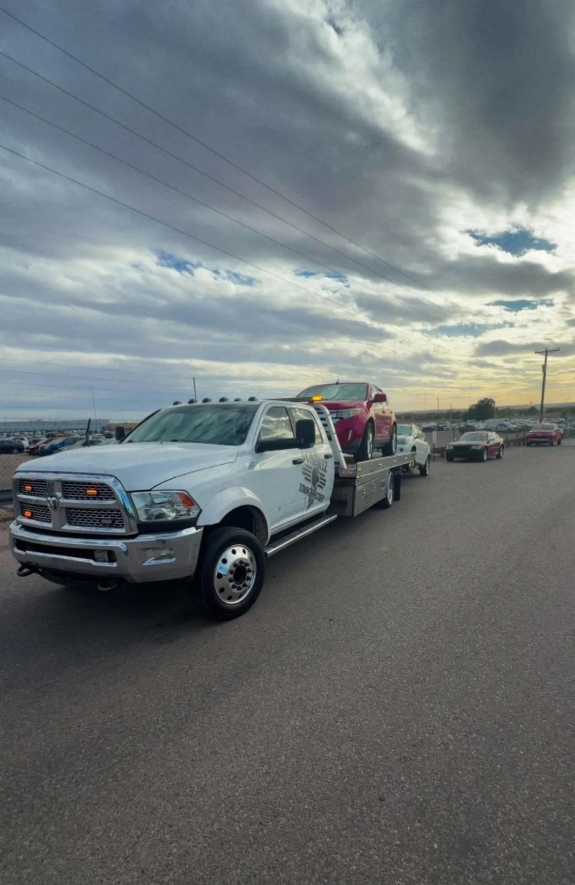 Gonzalez Towing & Recovery vehicle during a roadside call